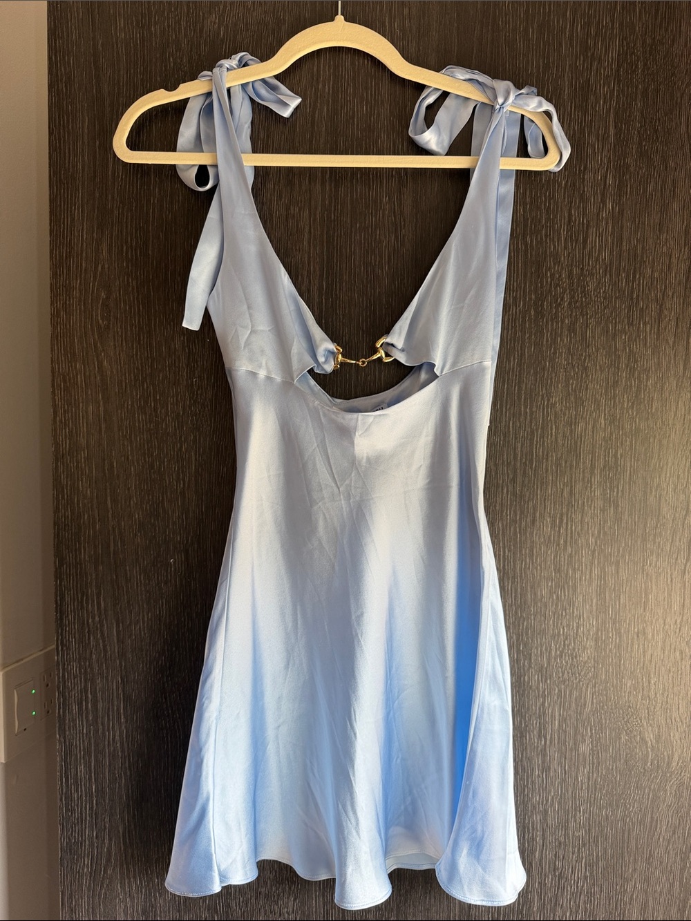 Fait Par Foutch NWT women’s Giselle Mini Dress in baby blue, size XS, never worn - Picture 6 of 9